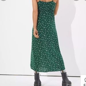 ae cowl neck midi slip dress